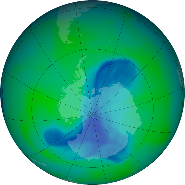 Ozone Map 2005-12-04